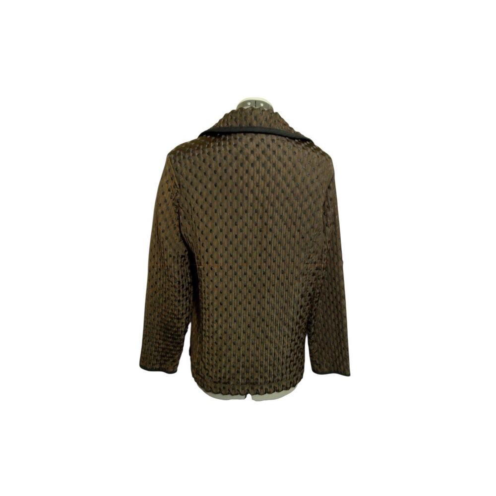 New Abstract Lagenlook Women S Brown Polka Dot Quilted Boho Spring - Picture 6 of 12